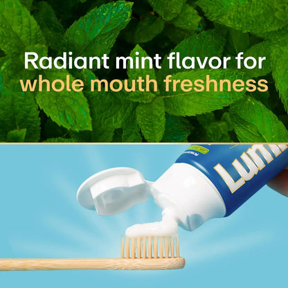 Lumineux 10% Nano Hydroxyapatite Performance Whitening Toothpaste - Fluoride Free & Gentle Whitening - Clinically Supported & Nasa-Developed Nha for Strong Enamel & Bright, Smooth Teeth (3.75 Oz)